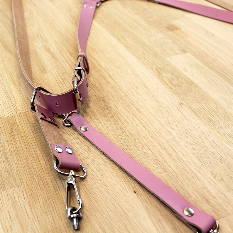 Leather Dual DSLR Camera Harness Strap / Wedding Photographer Gift image 7