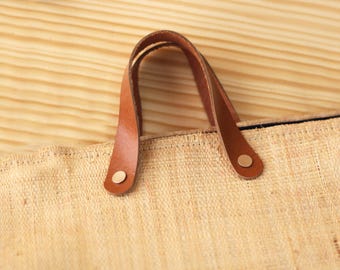 Asas de cuero para cesta / bolso de ganchillo / bolso de punto