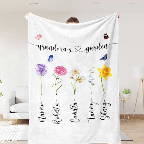 Birthday Gifts For Mom From Daughter-Soft Coral Blue Blanket With