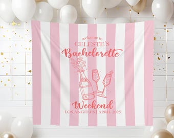 Tapisserie côtière personnalisée EVJF, bannière EVJF plage, bannière fête côtière, Toast sur la côte tapisserie, cadeaux