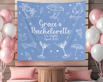 Tapiz personalizado para despedida de soltera, pancarta para despedida de soltera, recuerdos para despedida de soltera, tapiz de despedida de soltera para San Valentín, fondo para despedida de soltera