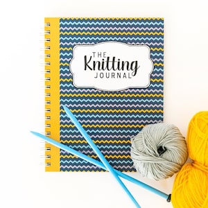 Knitting Journal - Knitting Record Book - Knitting Planner - Knitter - Knitting Gift - Knitting Notes