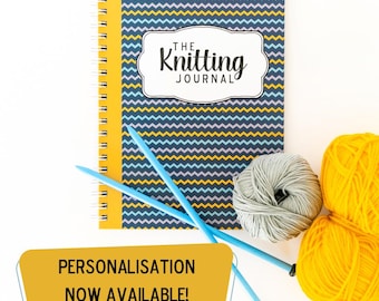 Personalized Knitting Journal - Knitting Project Planner