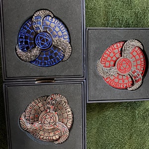 DND Dice Metal fidget spinner dice. Finger tip gyro roulette rpg TTRPG  gaming spinner.