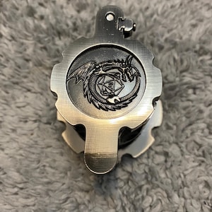 Full Metal Revolver Dragon fidget spinner bullet dice DND 7 piece set.