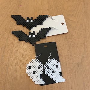 Halloween bats and ghosts earrings