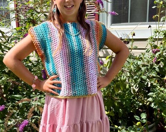 Color Fusion Stripes + Women's Small = Handmade Crochet
