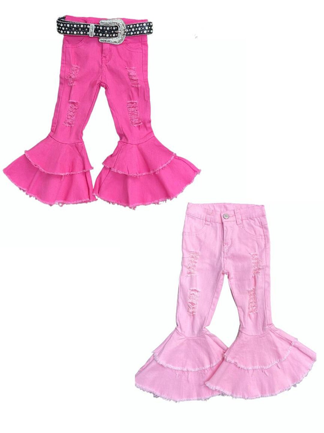 Women's Bell Bottom (Forest Green/Powder Pink) main image 0
