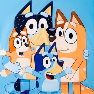 Bluey Minky Throw Blankets