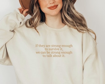 Advocate Sweatshirt, We Can Talk About It Crewneck, Inspirational Advocacy Shirt, Social Worker, Child Advocate, Survivor, Gift For Advocate