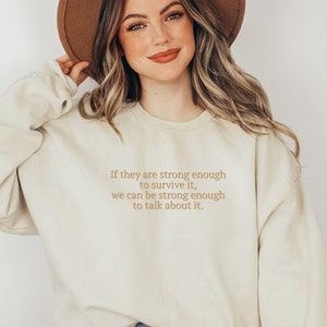 Advocate Sweatshirt, We Can Talk About It Crewneck, Inspirational Advocacy Shirt, Social Worker, Child Advocate, Survivor, Gift For Advocate