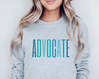 Felpa per l'avvocato, girocollo per l'avvocato del bambino, camicia di difesa dei bambini, supporto per potenziare i sopravvissuti, salute mentale, regalo di empowerment per l'avvocato