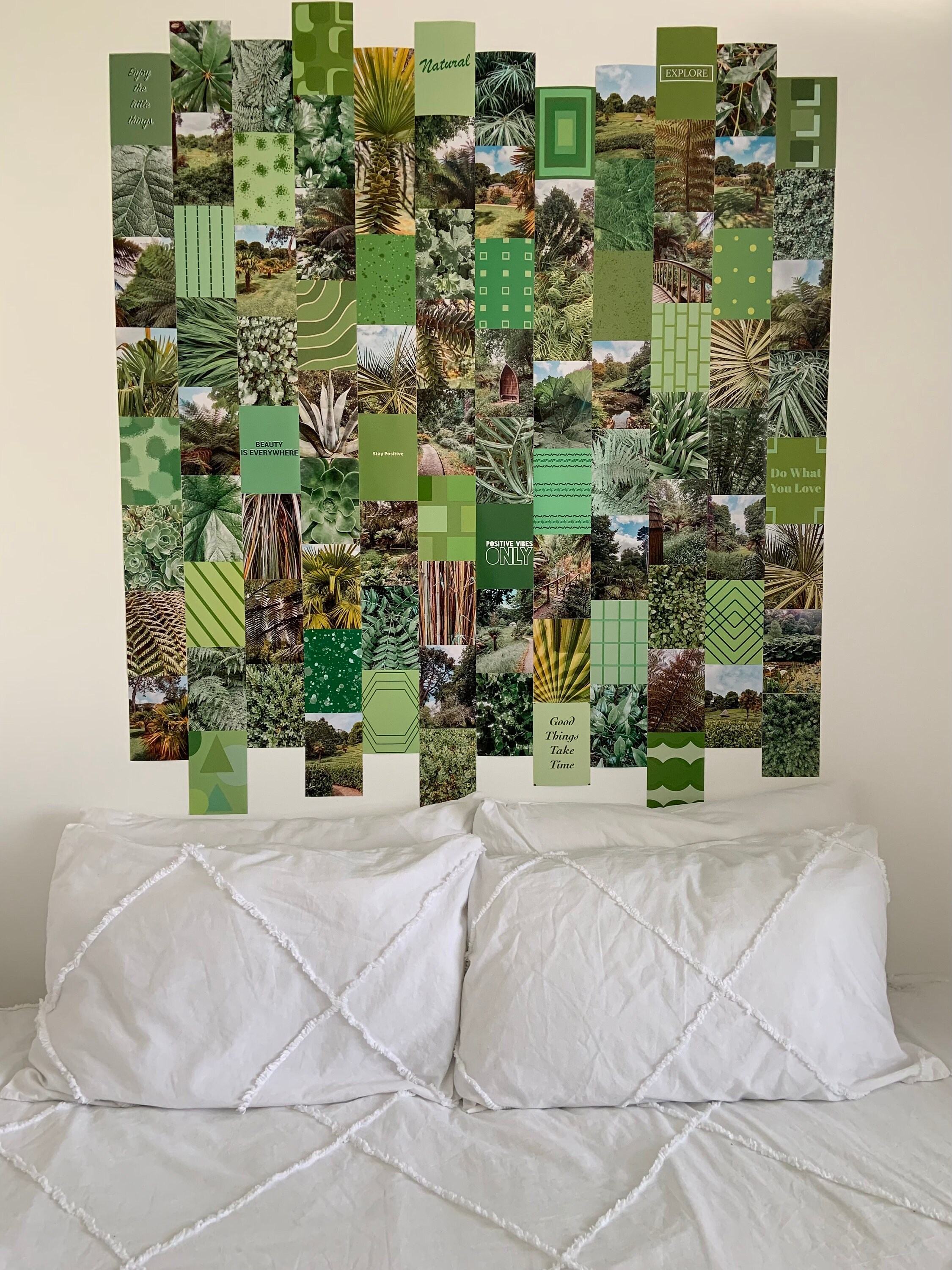 Green Aesthetic Collage Kit 6x4 Inch Photos 100 PACK trendy, Decor ...