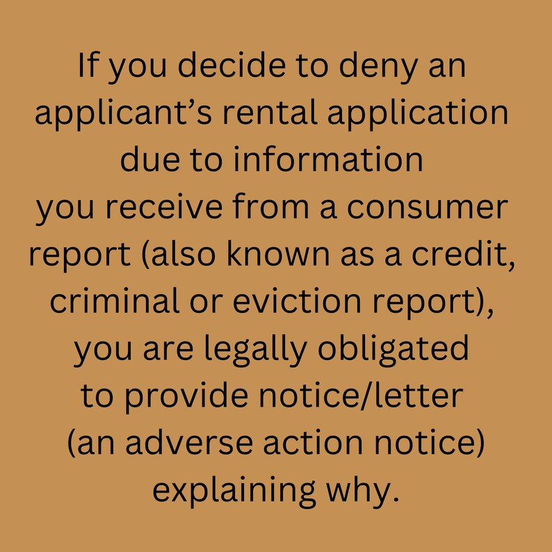 How to Legally Deny a Rental Application Based on Consumer Reports