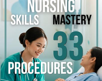 Padronanza delle competenze infermieristiche / Guida alle 33 procedure essenziali / Download immediato per il successo nella scuola di infermieristica
