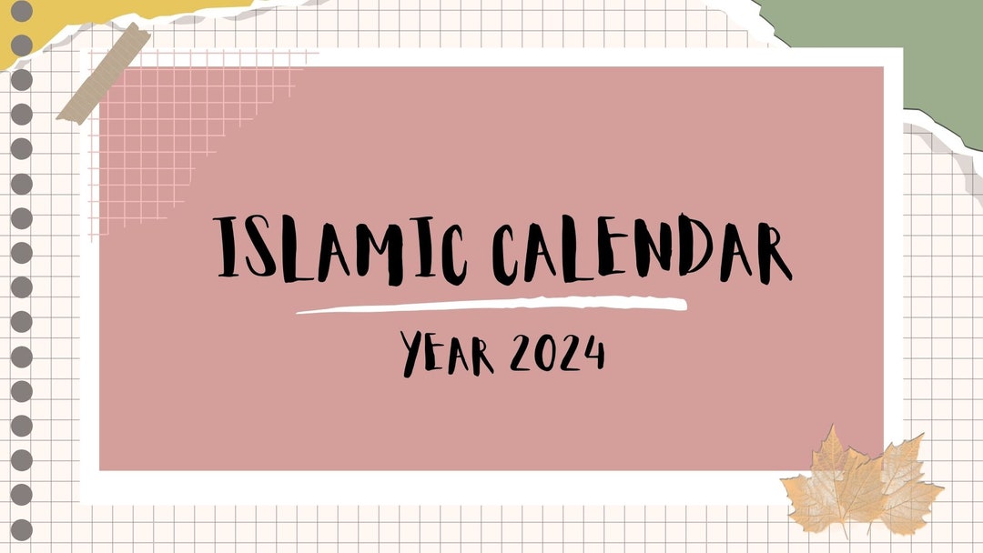 Islamic Calendar 2025 Etsy