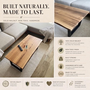 live edge wood table features