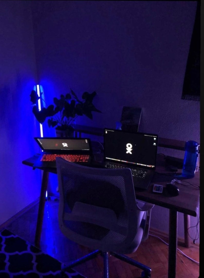 Wooden Desk Home Office Desk Living Room Table Kitchen Etsy