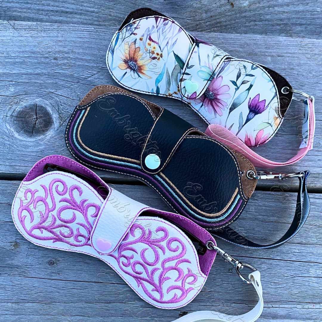 DJNGN Étui à Lunettes Imprimé Bouledogue Mignon étui à Lunettes étui Rigide étui à Lunettes Avec Clip