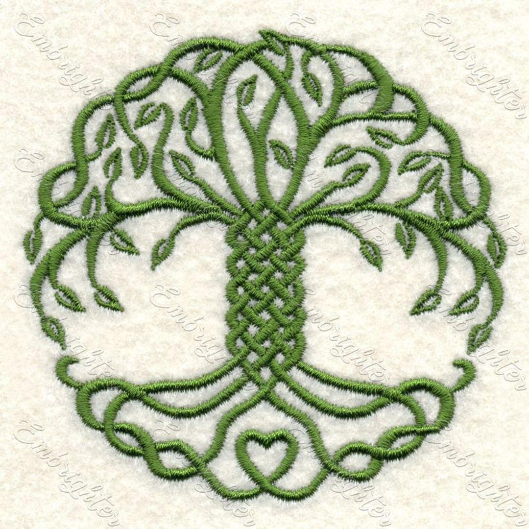 Tree of Life Machine Embroidery Design - 2 Sizes - Etsy