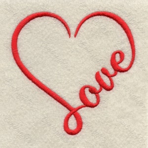 Disegno ricamo cuore d&#39;amore