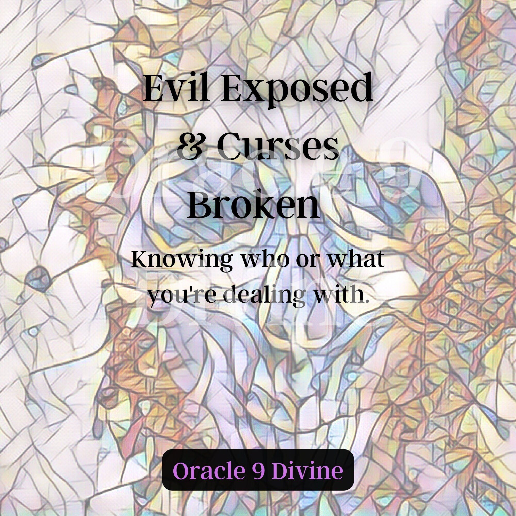 Evil Exposed & Curses Broken Oracle Deck - Etsy