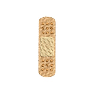Pleisterborduurontwerp - Single bandaid Digital Design - Machineborduurontwerp - patchbestand - Esthetisch borduurontwerp