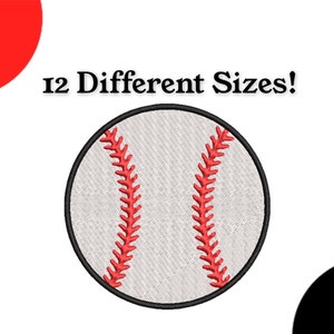 Baseball Embroidery Design - Sports Digital Design - Machine Embroidery design - Ball patch file - cool embroidery design
