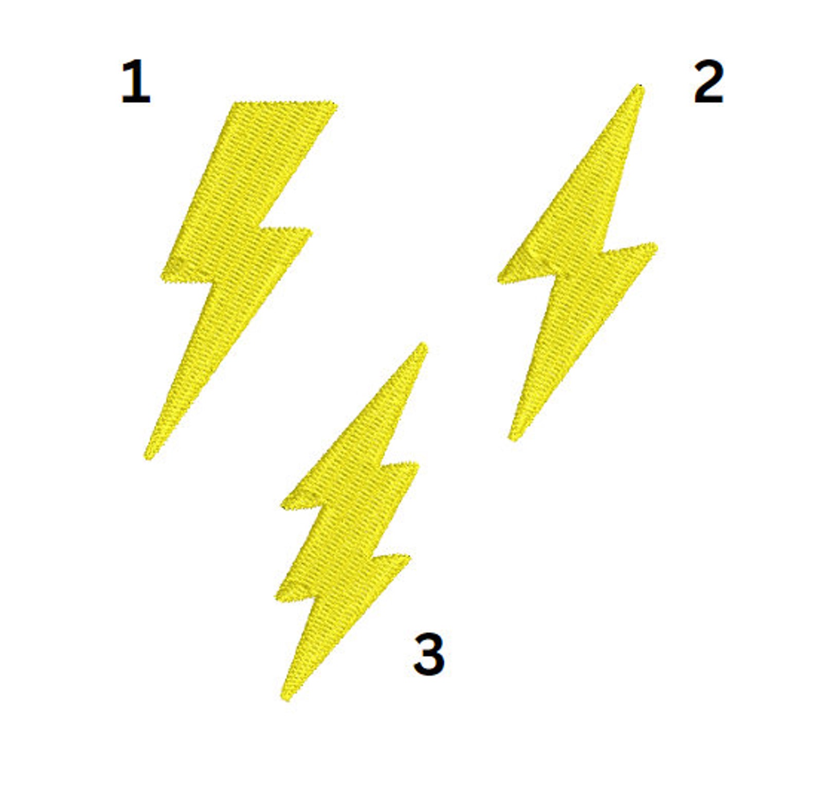 Lightning Bolt Embroidery Design - Lightning Digital Design - Machine ...