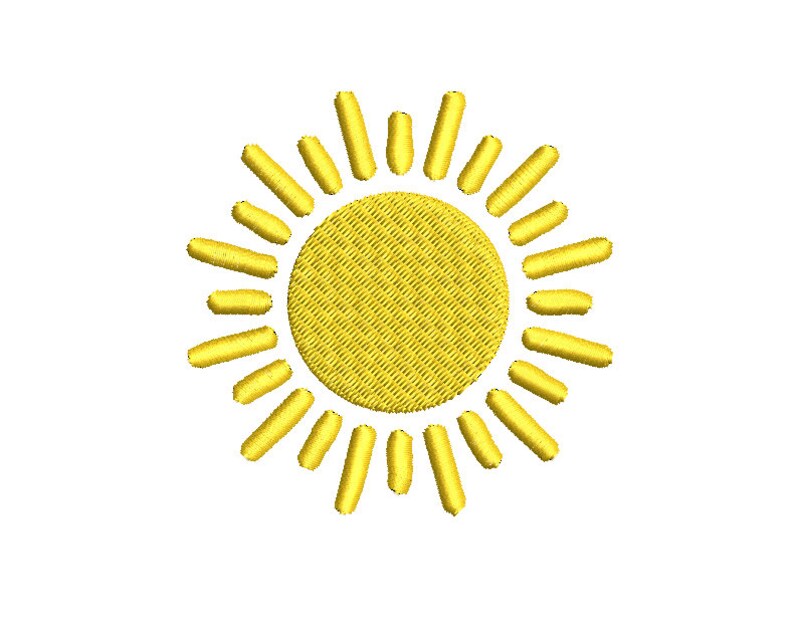 Sun Embroidery Design - Sun Digital Design - Machine Embroidery Design ...