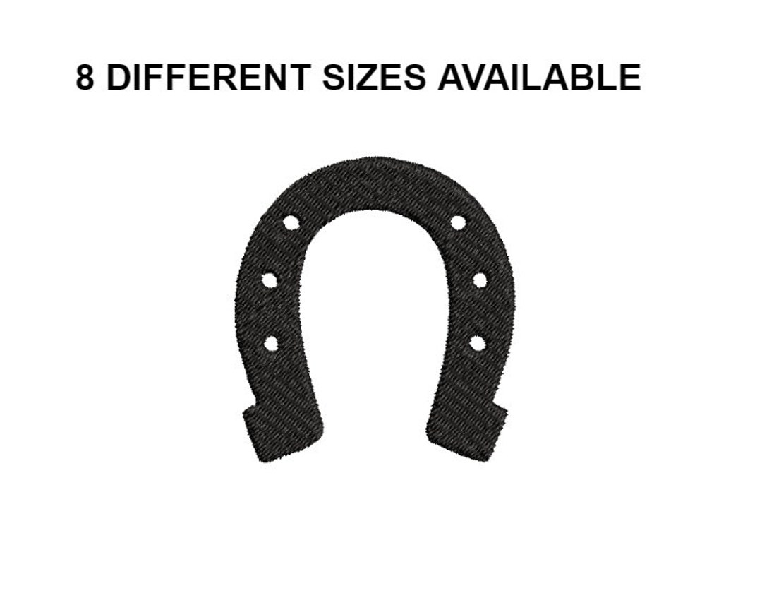 Horseshoe Embroidery Design Western Digital Design Machine Embroidery