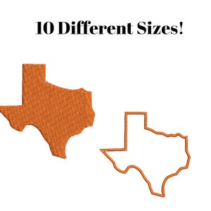 Texas Embroidery Design - Texas State Silhouette and Applique Outline Digital Design -Machine Embroidery design - Houston Dallas patch file