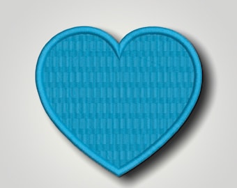 Heart Embroider Design - 4x4 hoop - Machine Embroidery design - Heart patch file