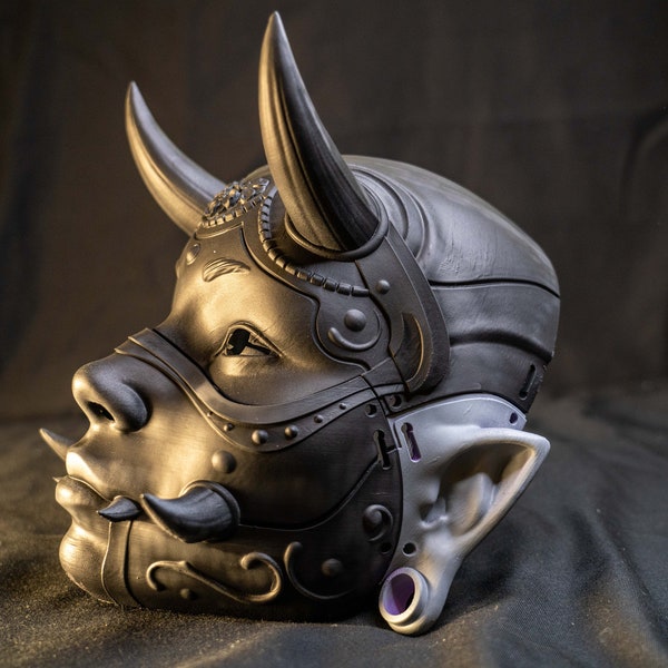 Hannya mask wearable, Hannya Chunari and Namanari mask, Collectible Japanese Mask, Elegance and Japanese Tradition, Raw print ready to paint