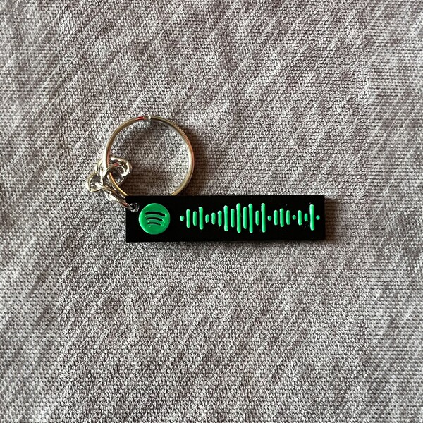 Custom Spotify keychain, Custom Music Code keychain with your song, album or playlist, perfect gift, Music chain, many colors and options