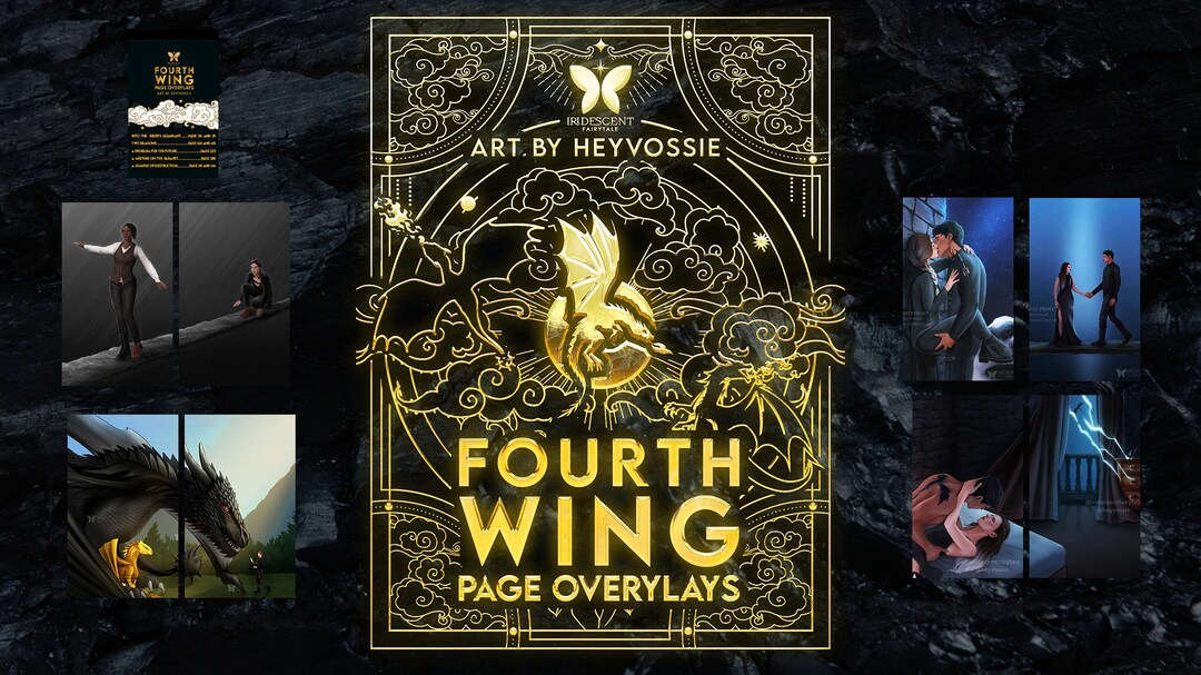 Fourth Wing 9 Page Overlay Set - Officially Licensed the Empyrean ...