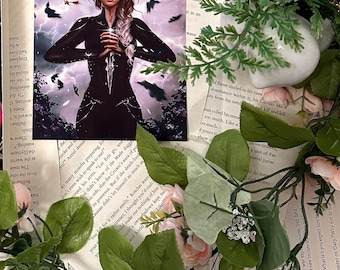 Violet and the Dragons Print - Officially Licensed Fourth Wing The Empyrean Series by Rebecca Yarros Merchandise