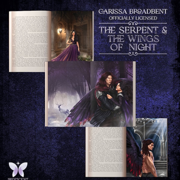 PREORDER The Serpent and the Wings of Night Page Overlay Set Carissa Broadbent - Fit USA Traditional Published Book