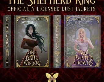READ LISTING DESCRIPTION: One Dark Window Gold Foiled Paperback Dust Jacket Set - Officially Licensed