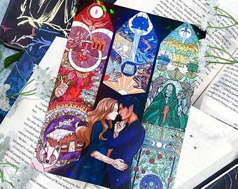 Feyre Archeron & Rhysand Holographic Print | A Court of Mist and Fury (A Court of Thorns and Roses Series #2) by Sarah J. Maas | Licensed