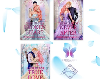 Broken Heart Three Jackets Set Inspired Pink and Purple Holographic Foiled Hardcover
