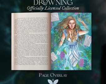 A Study in Drowning by Ava Reid Page Overlay, Effy - Officially Licensed, Young Adult Reader Gift