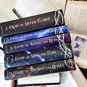 A Court of Thorns & Roses (READ LISTING) Sarah J. Maas: Holographic Foiled Dust Jacket | A Court of Mist and Fury, Wings Ruin Silver Flames