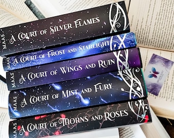 A Court of Thorns & Roses (READ LISTING) Sarah J. Maas: Holographic Foiled Dust Jacket | A Court of Mist and Fury, Wings Ruin Silver Flames