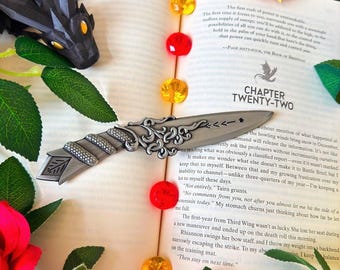 Violet Sorrengail Metal Letter Opener #4 - Replica Item, Officially Licensed The Empyrean, Fourth Wing, Iron Flame, Onyx Storm