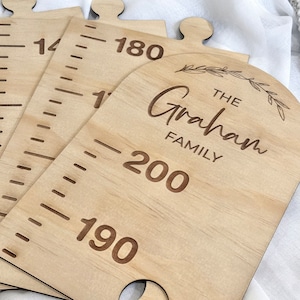 Personalisierte Wachstumstabelle | Kinder Kinder Familie Höhe Wand Lineal Bauholz Holz Personalisierte benutzerdefinierte cm Zentimeter Kinder Kindergeschenk