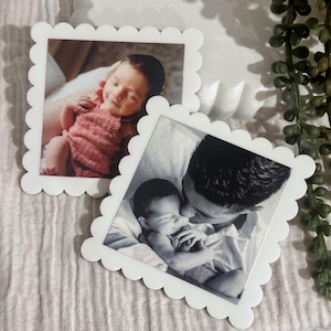 Personalised Magnetic Photo Frame | Custom Fridge Magnet UV Printed Keepsake Mother&#39;s Day Father&#39;s Day Grandparent Appreciation Mum Dad Gift