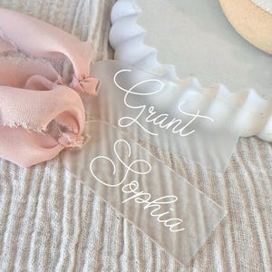 Lugagge Tag Acrylic Placecards | Name Custom Wedding Badge Personalised Personalized Place Names Table Names Placecards Seat Shower Favour