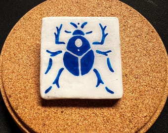 Blaue Käfer Pin