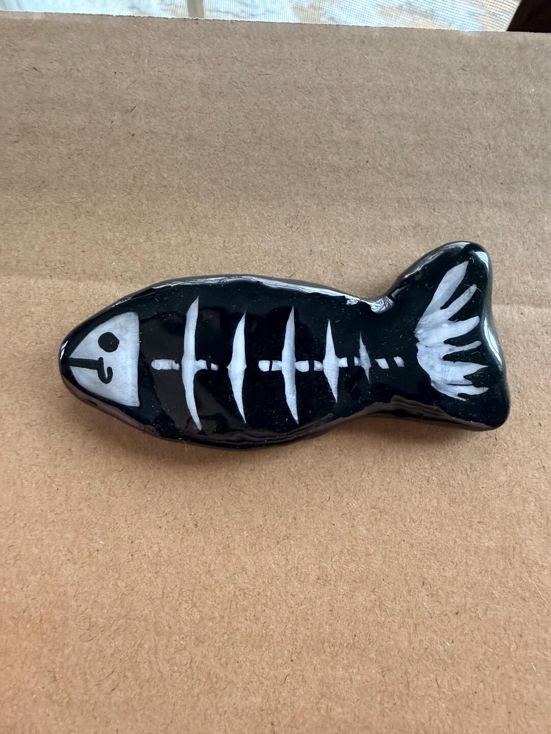 Handmade Large Fishbone Pin - Etsy